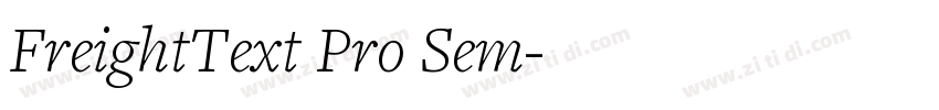 FreightText Pro Sem字体转换